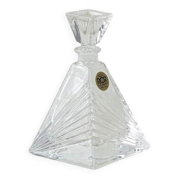 Carafe en verre, design italien, années 1970, fabriquée par RCR Cristalleria Italiana.