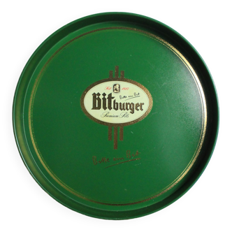 Vintage green bitburger beer tray