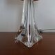 Daum France 1960 crystal lamp signed and labeled - 46 cm
