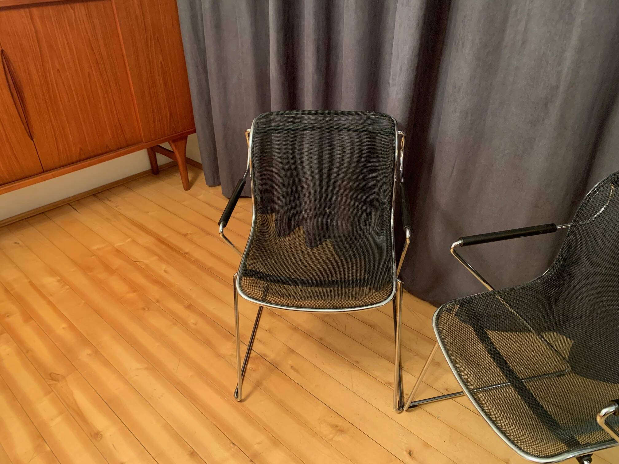 A pair of Penelope chairs by Charles Pollock, Castelli, Italy, 1980s