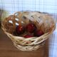 Large vintage woven wicker basket