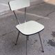 ETS khaki green formica chair Sanec Limoges