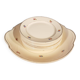 Old Badonviller dessert service