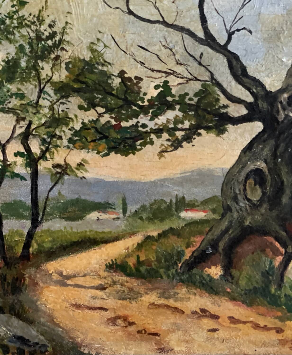 Small painting on wood.