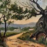 Small painting on wood.