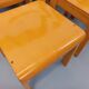 Set of 6 vintage minimalist beech wood chairs from the 70s and 80s.