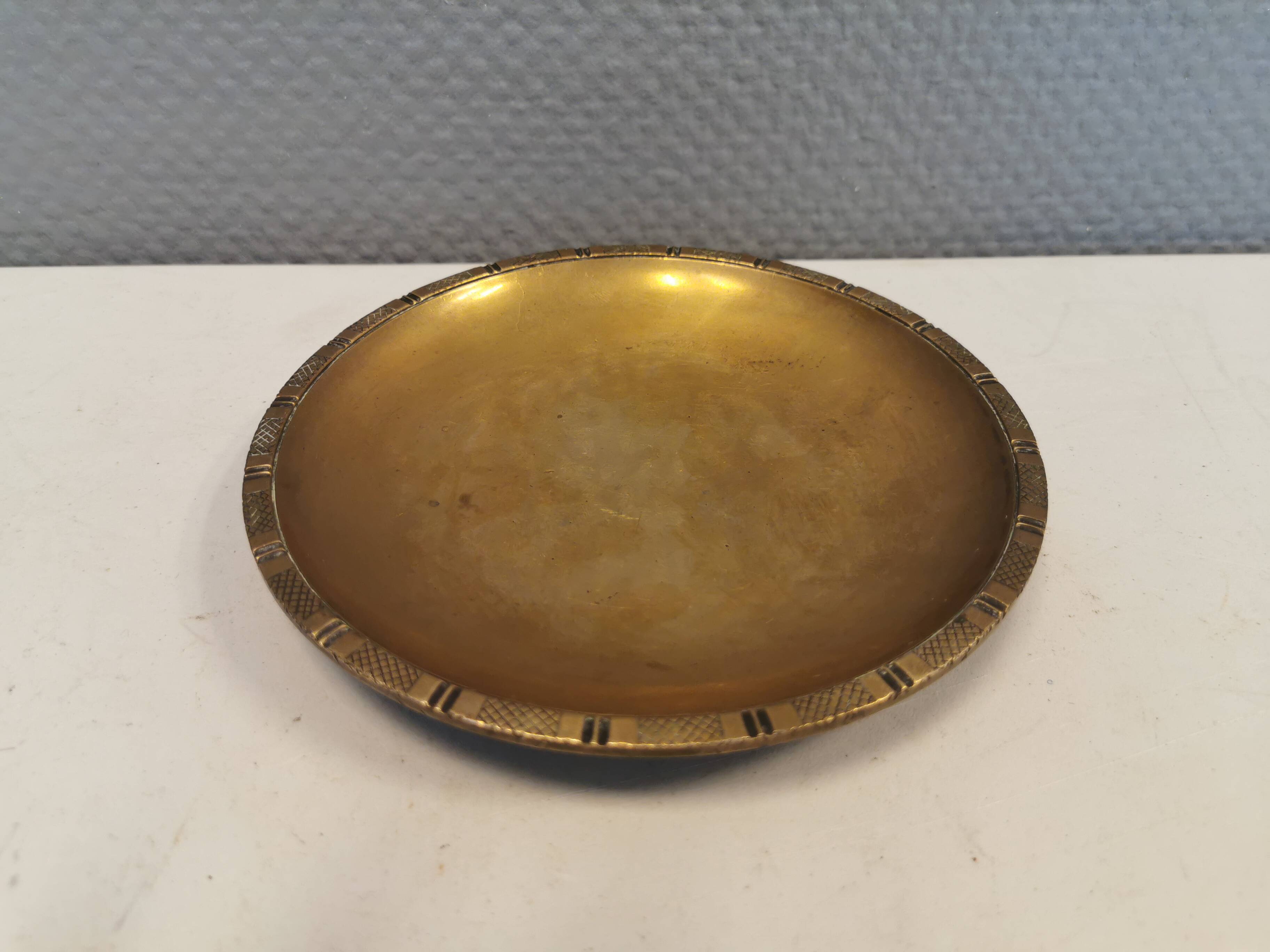 Bronze bowl by Just Andersen, from the 1920s, and incredibly beautiful and well maintained.
