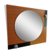 wall mirror on golden oak from the 60s 70x60cm
