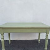 Painted wooden farmhouse table L120