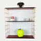 Shelf vintage Golden and 3 trays