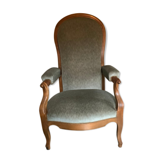 Voltaire armchair, Old green, Good condition