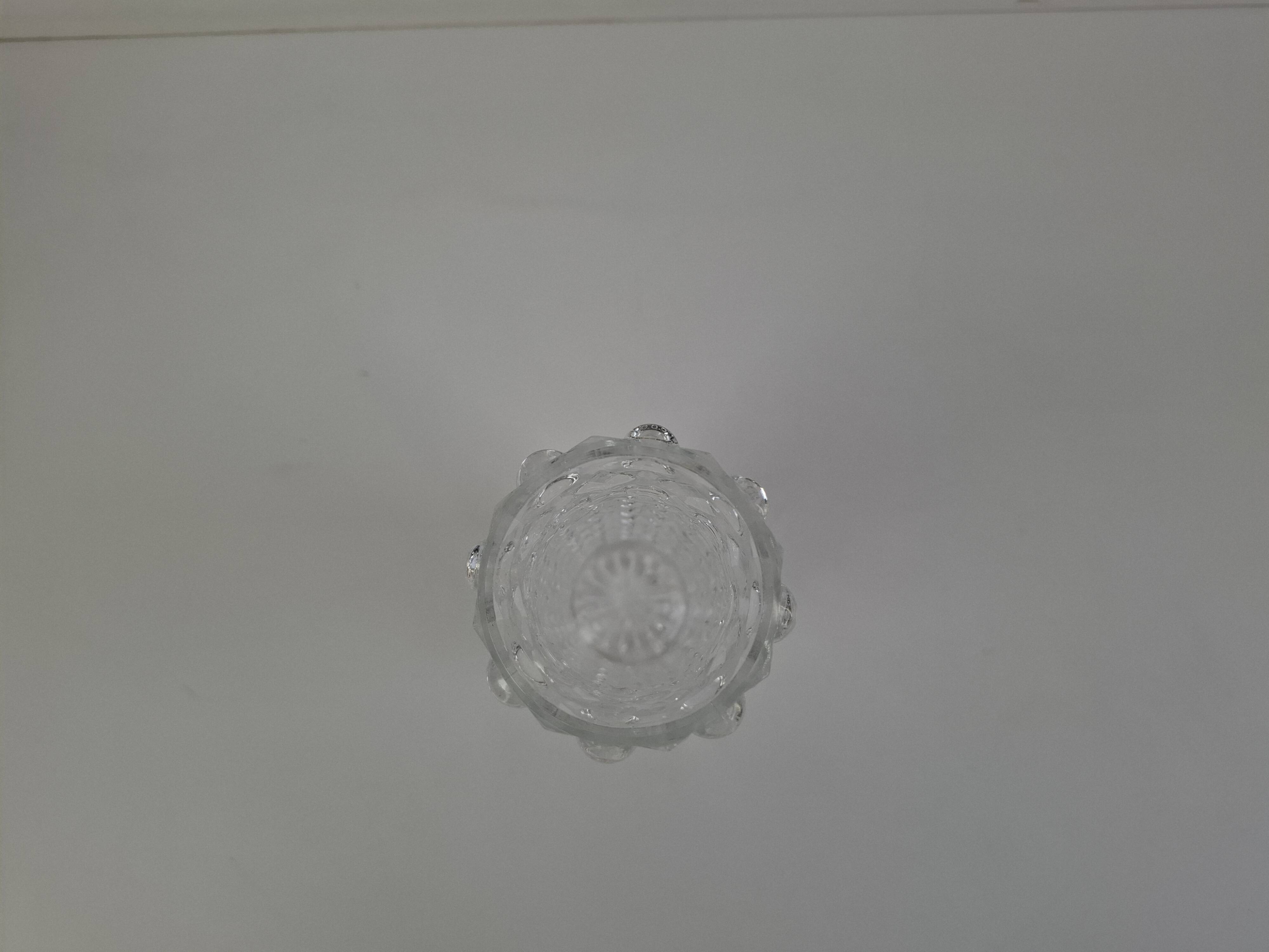 Pavel Pánek 1974 Czechoslovak Pressed Glass Vase for Union Libochovice