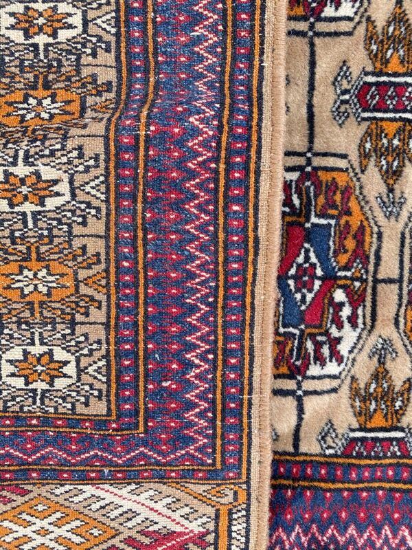 Tapis vintage Turkmen boukhara 98x162 cm