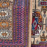 Tapis vintage Turkmen boukhara 98x162 cm