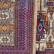 Tapis vintage Turkmen boukhara 98x162 cm