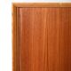 Vintage Scandinavian teak sideboard with metal-lined drawers