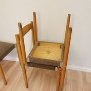 Vintage Miroslav Navratil Dining Chairs: 1970s Czechoslovakia, Gray Fabric