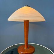 Lampe de table champignon postmoderne - lampe de table en verre art nouveau