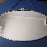 Old bevelled art deco mirror  61x34cm