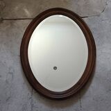 Miroir ancien ovale biseauté