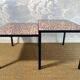 Nested copper tables by Herbert Hirche for Rosenthal, Germany, 1970s.