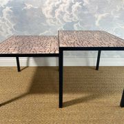Tables gigognes en cuivre par Herbert Hirche pour Rosenthal, Allemagne, années 1970