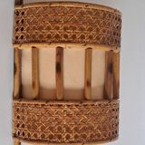 Vintage bamboo wall lamp