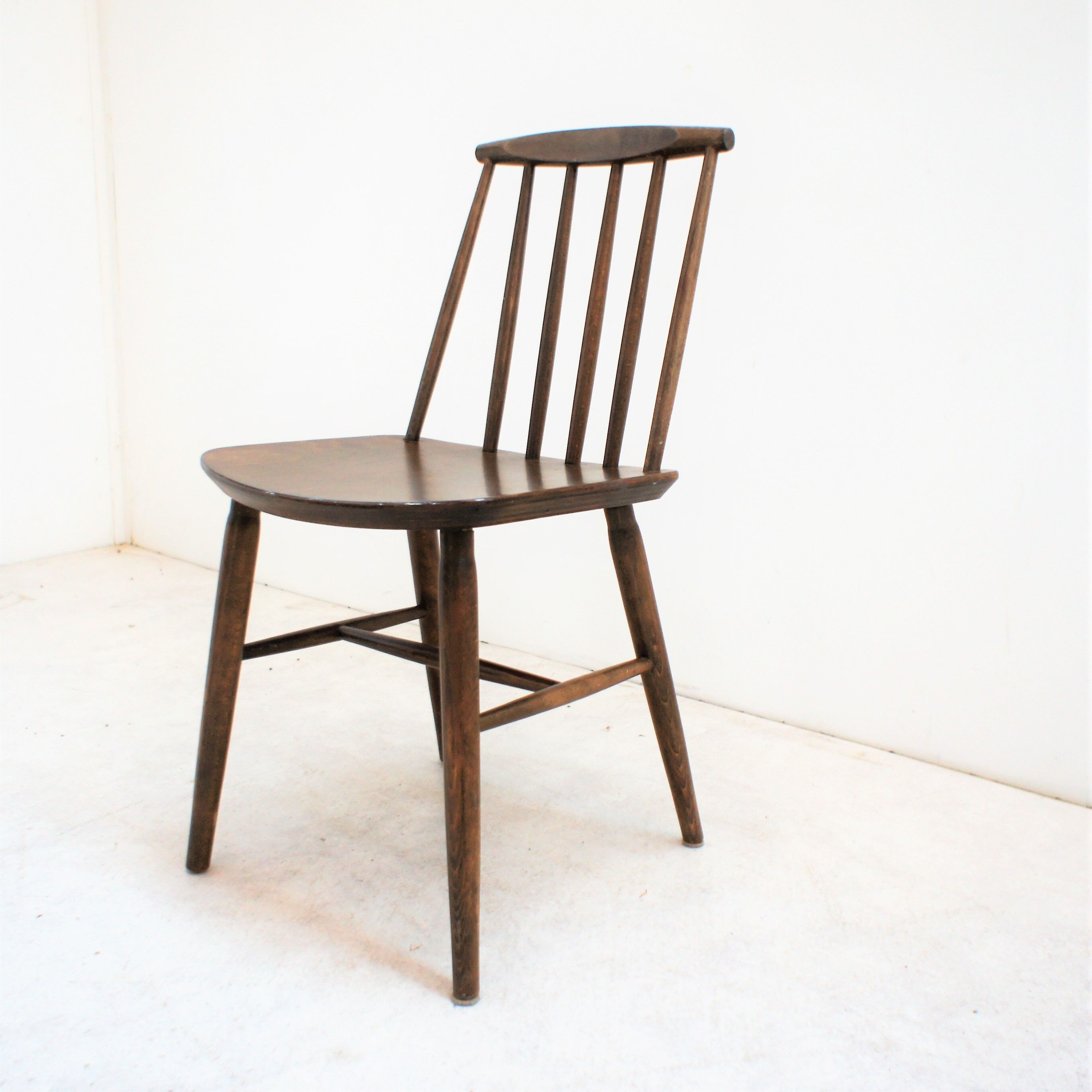 Series of six vintage Scandinavian chairs