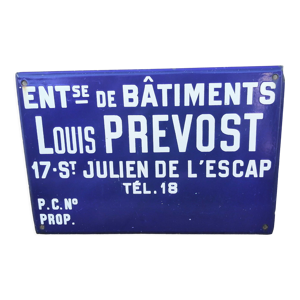 plaque émaillée Entreprise