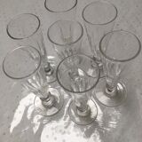 Set of seven champagne flutes