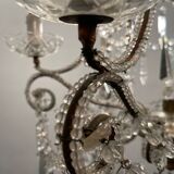 Vintage Crystal Beaded Chandelier