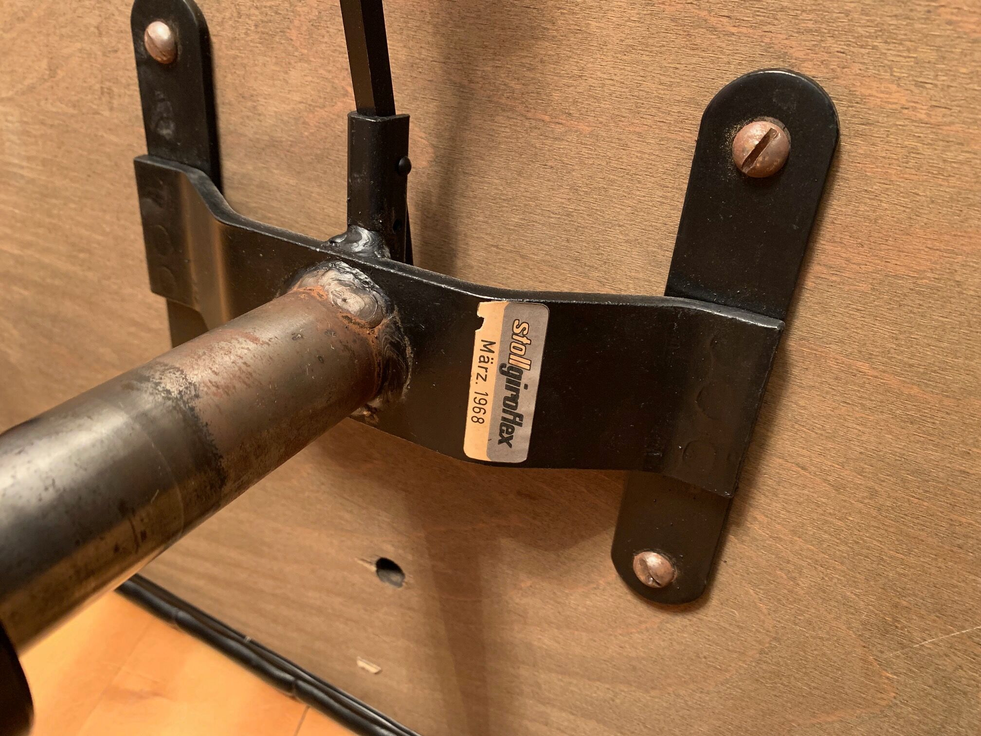 Stoll Giroflex footrest, designed by Martin Stoll, Germany, 1968