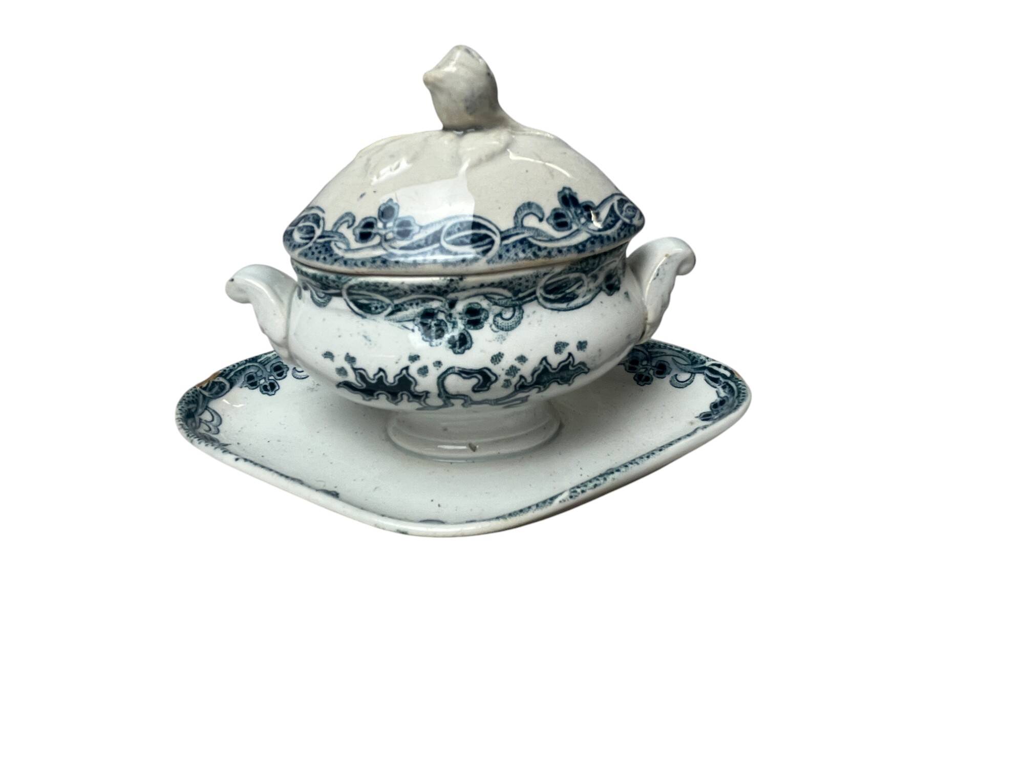 26-piece service Terre de fer Saint Amand Modern Style circa 1920