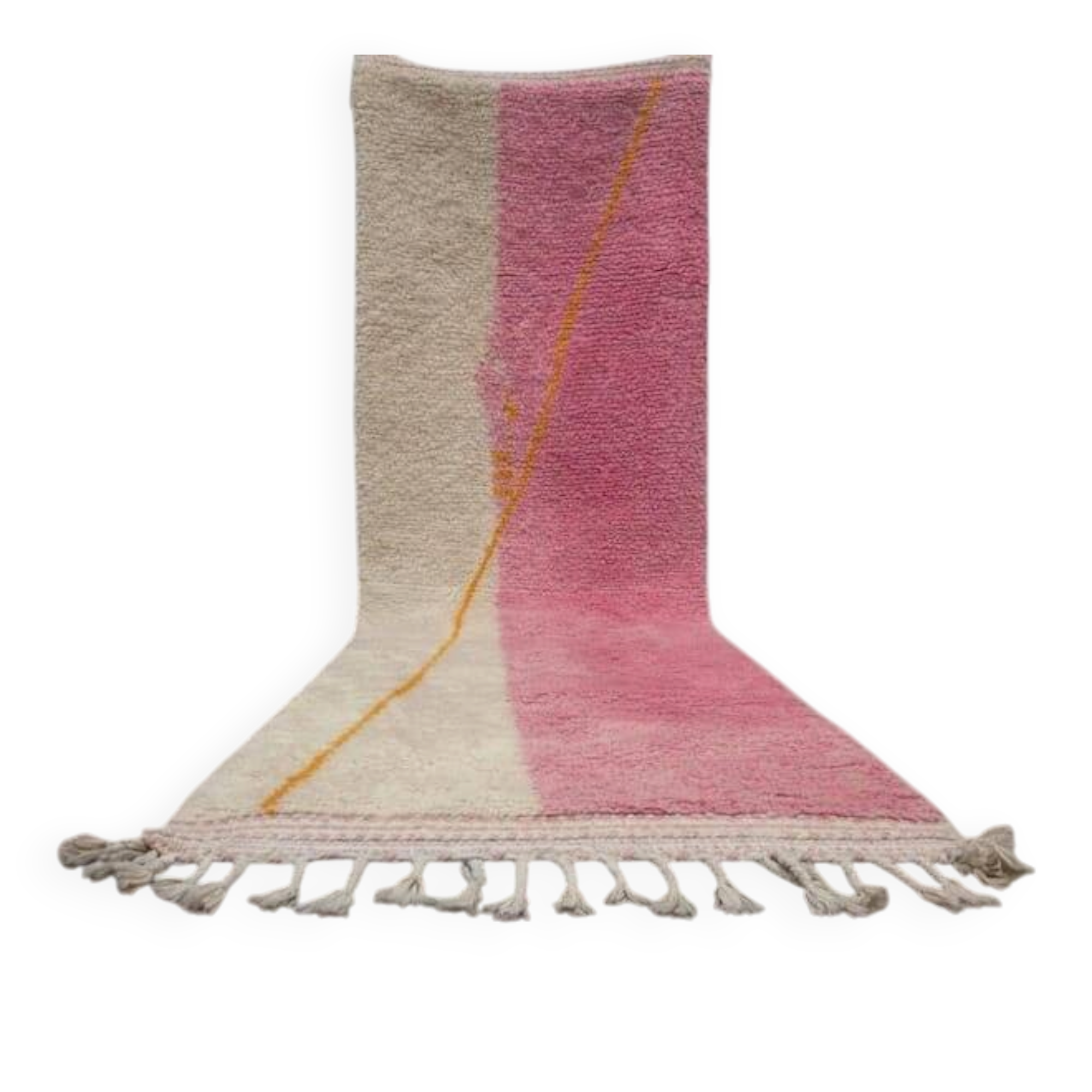 Berber Boujaad rug - handwoven hallway rug size 75/300 cm