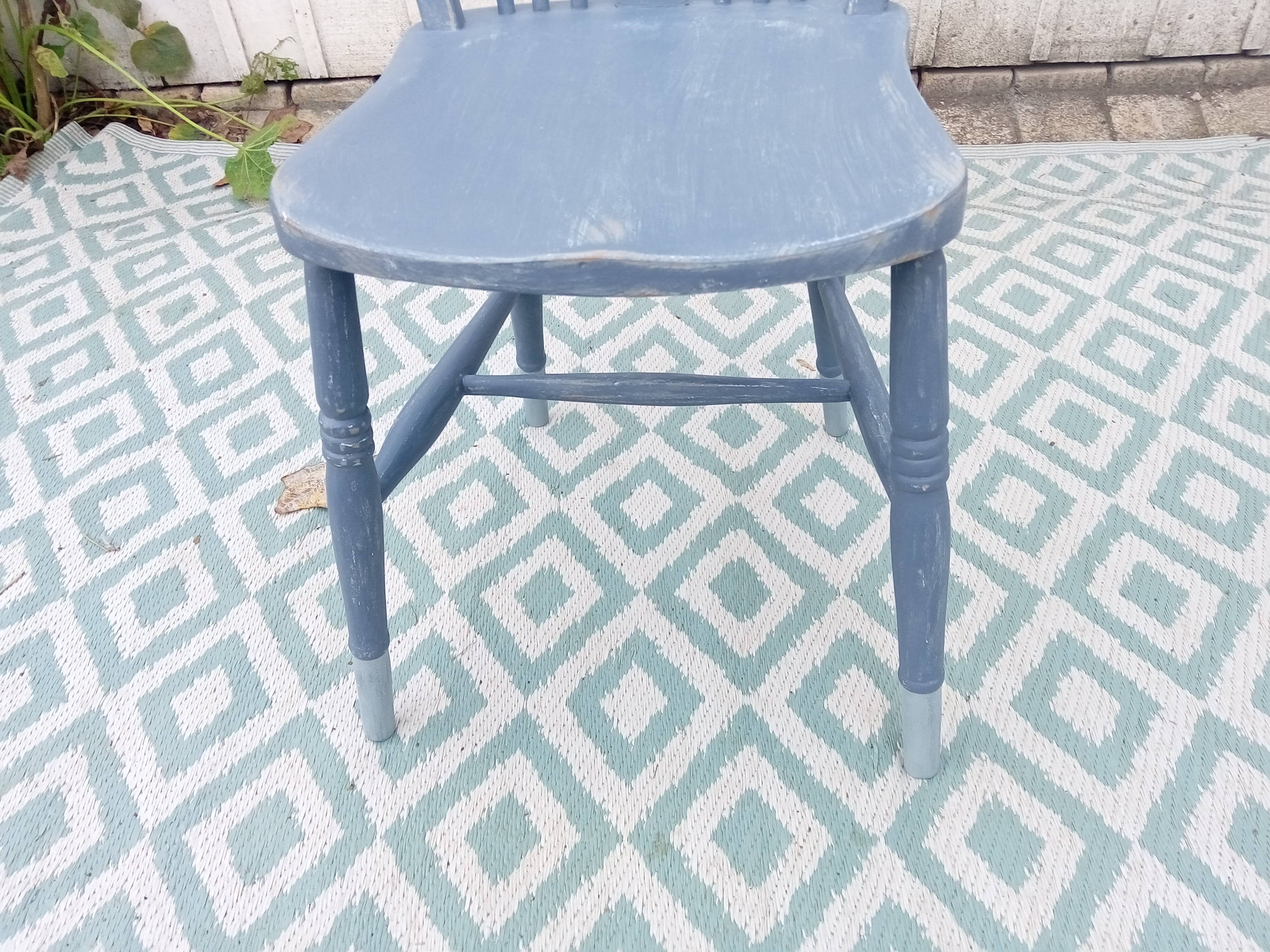 Patinated wooden chair