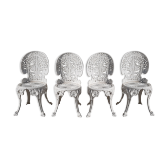 4 garden chairs rocaille