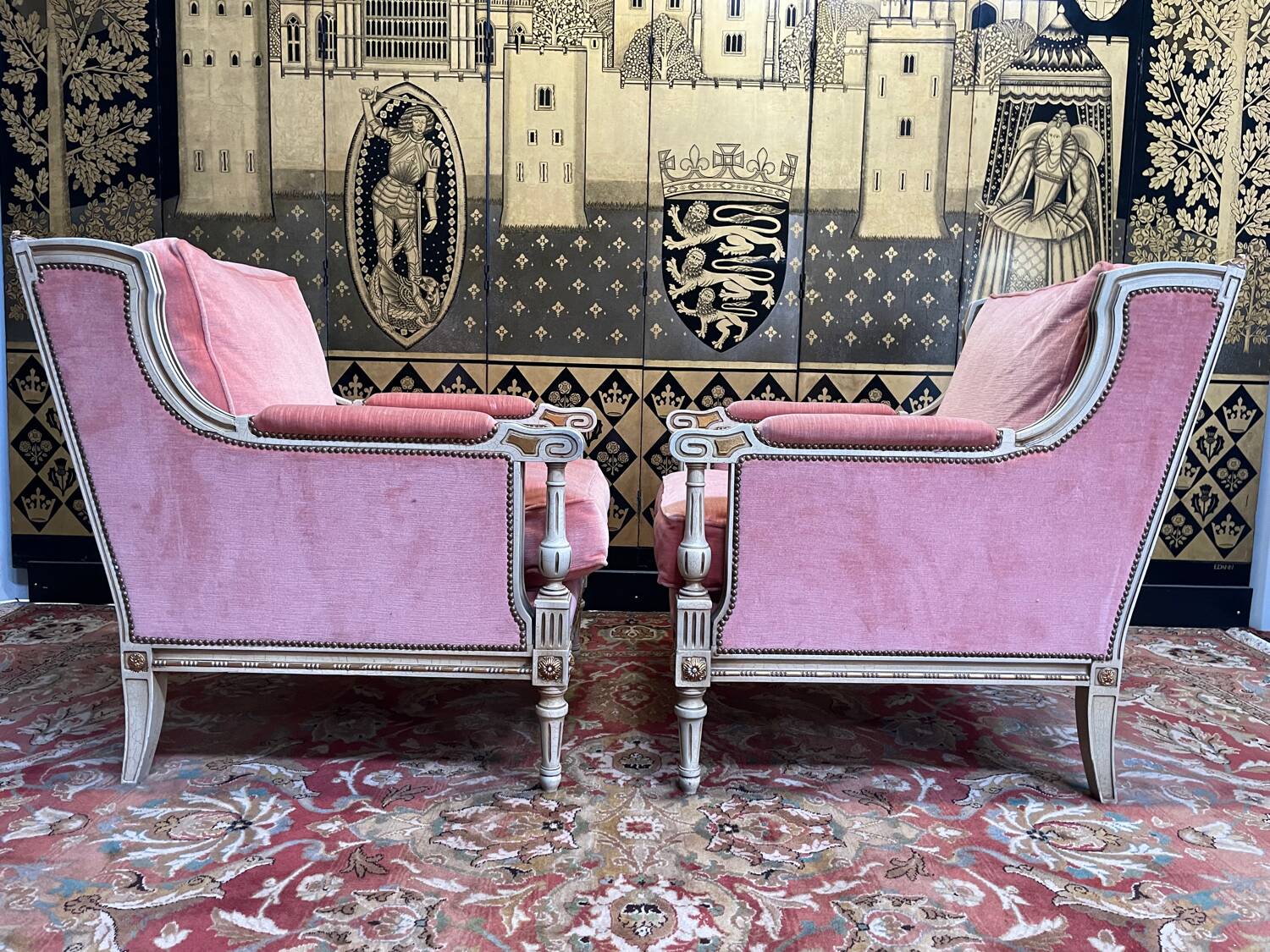 Pair of armchairs - Louis XVI style