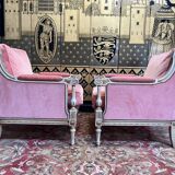 Paire de fauteuils - bergères de style Louis XVI