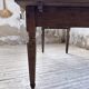 Solid oak farmhouse table with integrated extensions 1950