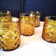 5 Verres gobelets couleur ambré Vintage  Pernod
