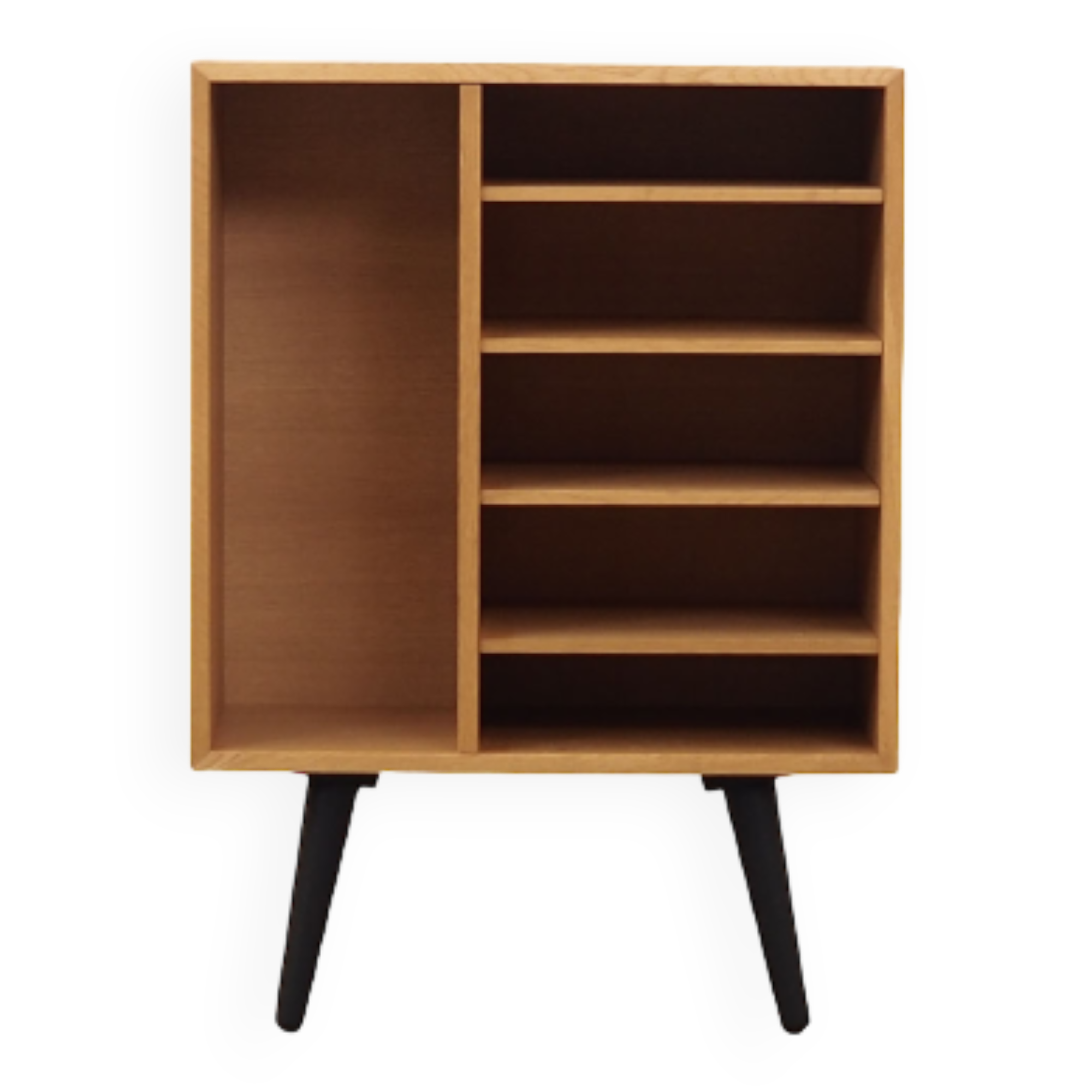 Ash bookcase, Danish design, 70's, production: Denmark