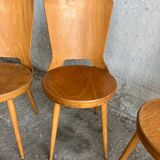 Set de 4 chaises bistrot Baumann, 1960