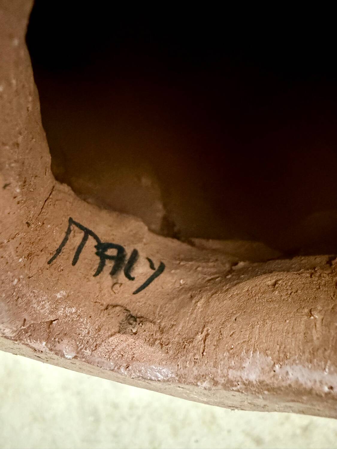 Antique terracotta leopard sculpture from the 70s vintage Italian design