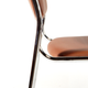 Set of 4 modern vintage Danish retro dining chairs in chrome and faux leather 60s 70s