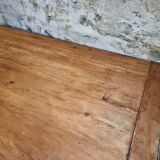 Old French farmhouse table – Rustic workshop table with 3 drawers