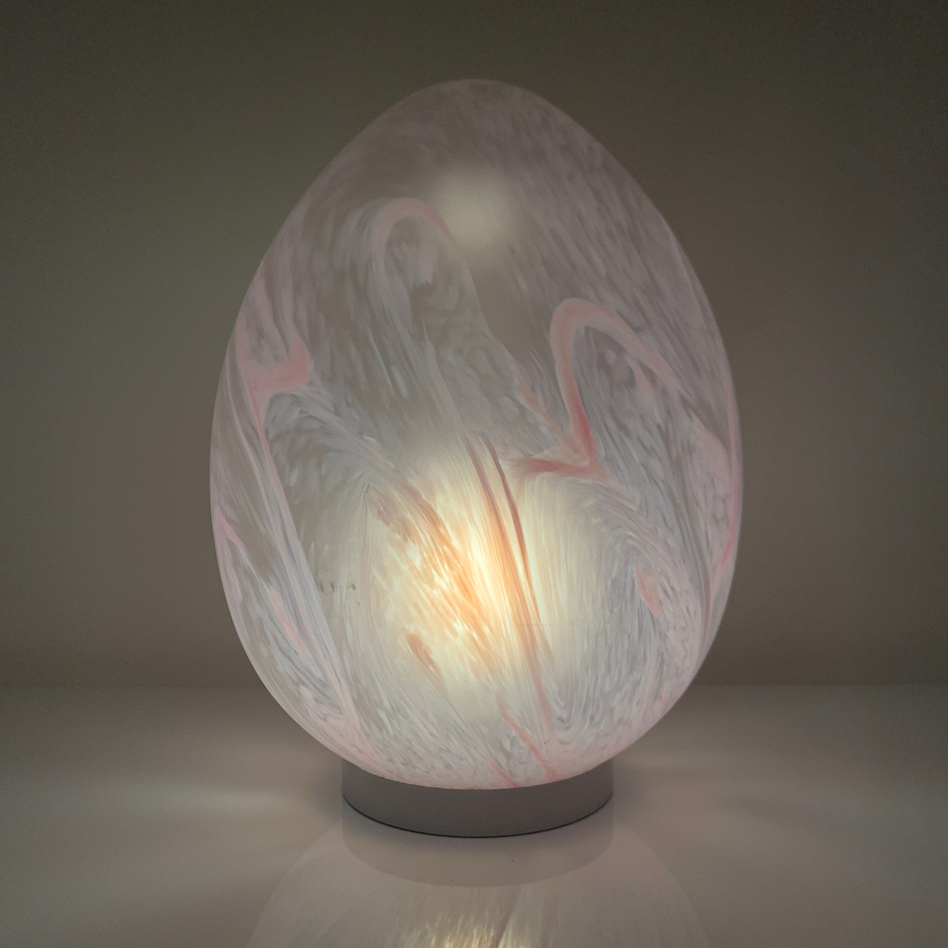 Vianne France blown glass Egg lamp XXL