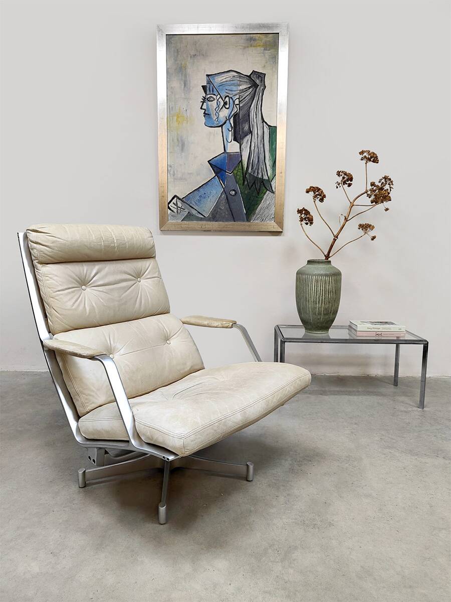 Danish lounge chair FK 85 vintage Preben Fabricius & Jorgen Kastholm Alfred Kill