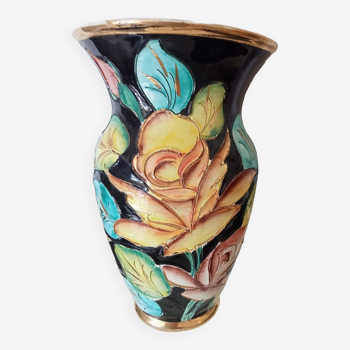 Flower vase, signed Vallauris