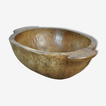 Handmade Wooden Dough Bowl, Early 1900s