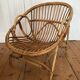 Armchair basket adult rattan year 50